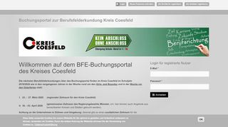 
                            1. Buchungsportal zur Berufsfelderkundung Kreis Coesfeld | Impiris