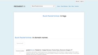 
                            7. Buck pocket knives websites at PressAboutUs