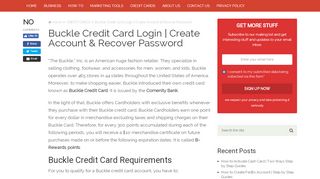 
                            7. Buckle Credit Card Login | Apply & Register for …