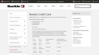 
                            4. Buckle Credit Card