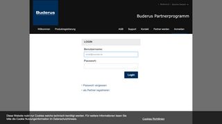 
                            1. Buderus Partnerprogramm - Anmelden