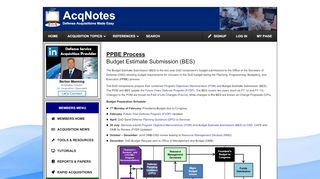 
                            7. Budget Estimate Submission (BES) - AcqNotes