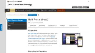 
                            6. Buff Portal (beta) - Office of Information Technology - University of ...