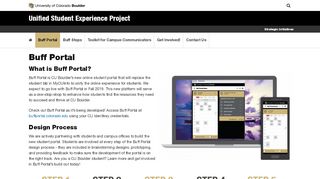 
                            5. Buff Portal | Unified Student Experience Project | University of ...