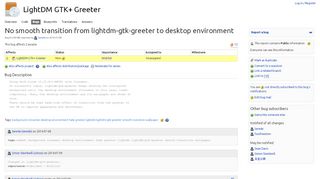 
                            2. Bug #1339380 “No smooth transition from lightdm-gtk-greeter ...