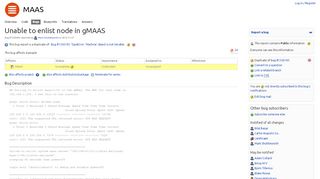 
                            8. Bug #1520645 “Unable to enlist node in gMAAS” : Bugs : MAAS