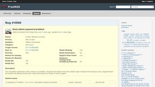 
                            8. Bug #4960: Root/admin password problem - FreeNAS ...