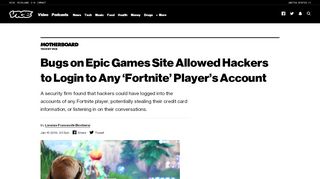 
                            9. Bugs on Epic Games Site Allowed Hackers to Login to Any 'Fortnite ...