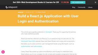 
                            5. Build a React.js Application with User Login and ...