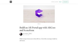 
                            3. Build an AR Portal app with ARCore and Sceneform - Julien ...