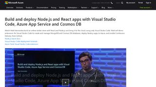 
                            2. Build and deploy Node.js and React apps with Visual ... - Microsoft Azure
