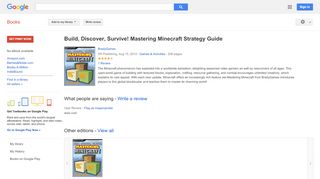 
                            9. Build, Discover, Survive! Mastering Minecraft Strategy Guide