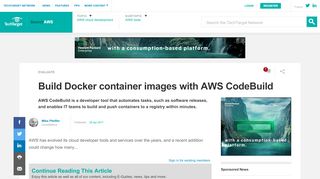 
                            7. Build Docker container images with AWS CodeBuild