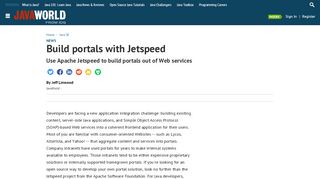 
                            6. Build portals with Jetspeed | JavaWorld