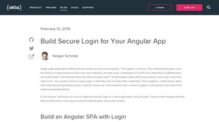 
                            8. Build Secure Login for Your Angular App | Okta Developer