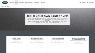 
                            7. Build Your SUV - Vehicle Configurator - Land Rover