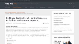 
                            10. Building a Captive Portal - controlling access to the internet from your ...
