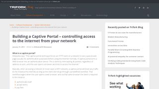 
                            2. Building a Captive Portal - controlling access to the internet from ...