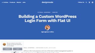 
                            9. Building a Custom WordPress Login Form with Flat UI - Designmodo