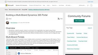 
                            2. Building a Multi-Brand Dynamics 365 Portal - Microsoft ...