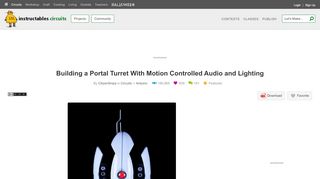 
                            1. Building a Portal Turret With Motion Controlled Audio and Lighting: 13 ...