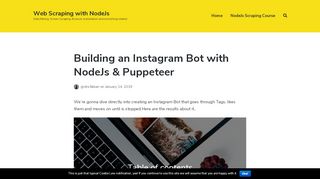 
                            5. Building an Instagram Bot with NodeJs & Puppeteer