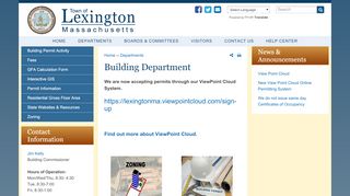 
                            3. Building Department | Town of Lexington MA