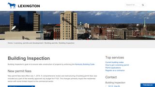 
                            1. Building Inspection | City of Lexington