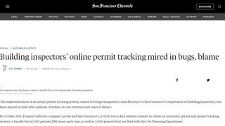 
                            9. Building inspectors' online permit tracking mired in bugs, blame ...