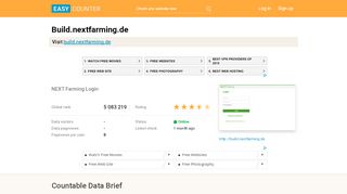 
                            6. Build.nextfarming.de: NEXT Farming Login - Easy Counter
