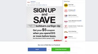 
                            6. Bulk Barn - Sign up and save! Visit bulkbarn.ca/Sign …