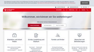 
                            2. Bundesagentur für Arbeit: Startseite