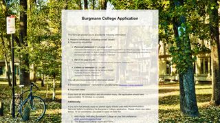 
                            7. Burgmann College Application 2019 - JotForm