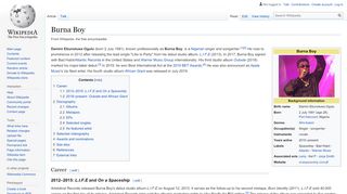 
                            7. Burna Boy - Wikipedia