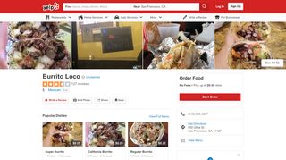 
                            1. Burrito Loco - Order Online - 52 Photos & 127 Reviews - Mexican ...