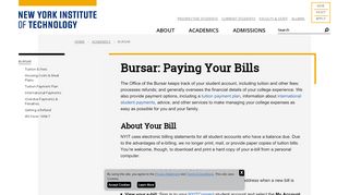 
                            9. Bursar: Paying Your Bills | NYIT