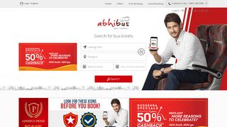 
                            8. Bus Ticket Booking - Book Bus Tickets online at Abhibus
