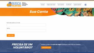 
                            1. Busca Voluntária - Login