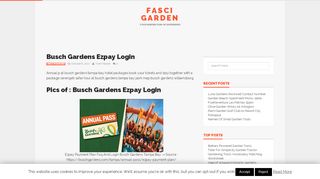 
                            10. Busch Gardens Ezpay Login | Fasci Garden