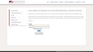 
                            1. Bush Center Login - George W. Bush Presidential Center