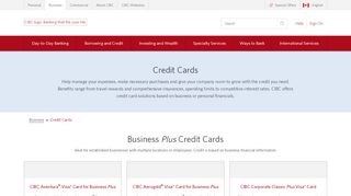 
                            2. Business Banking Credit Cards | CIBC - CIBC.com