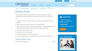 
                            5. Business Center - CyberSource