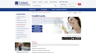 
                            4. Business Credit Cards - United Community Bank