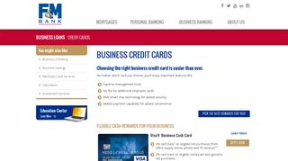 
                            7. Business Credit Cards with F&M Bank