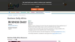 
                            7. Business Daily Africa | Land Portal | Securing Land Rights Through ...