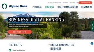 
                            3. Business Digital Banking | Alpine Bank | Denver, CO ...