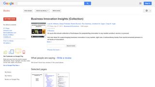 
                            9. Business Innovation Insights (Collection)