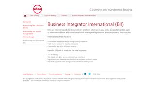 
                            6. Business Integrator International (BII) - Absa CIB