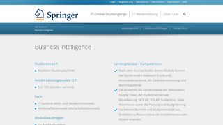 
                            6. Business Intelligence - Springer Campus