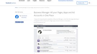 
                            4. Business Manager - Facebook